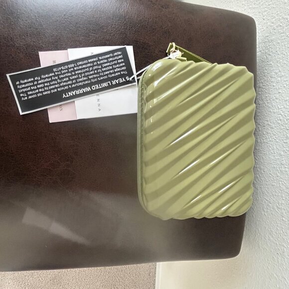 Marcy McKenna Hamptons Collection Mini Beauty Case SAGE GREEN nwt - Picture 4 of 8